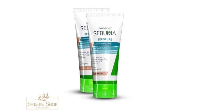 کرم ضد جوش و مرطوب کننده رنگی آردن سبوما رنگ LIGHT BEIGE